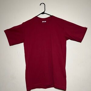 Pro 5 USA 100% Cotton Athletic Fit T-Shirt Burgundy Size Medium - New